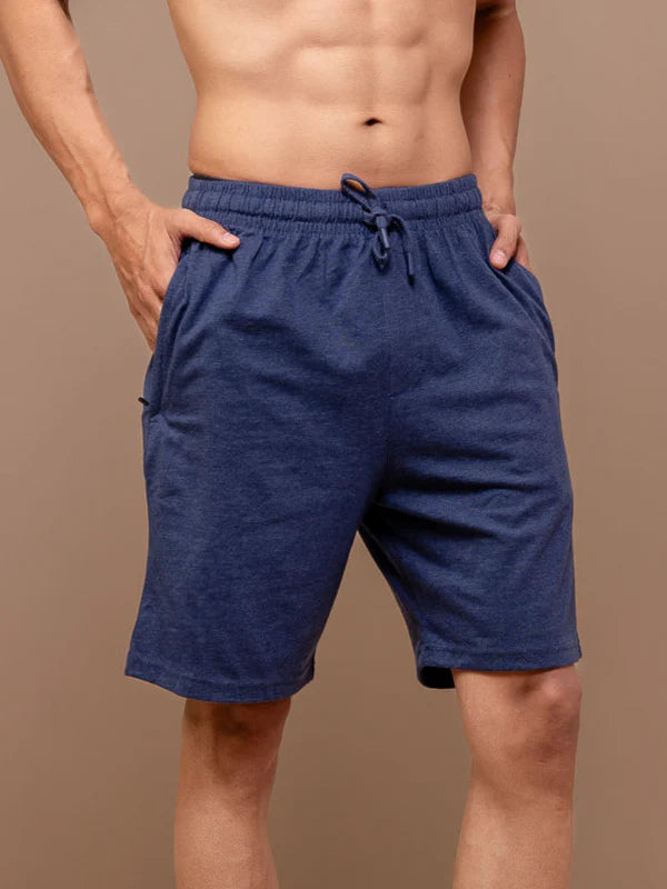 Combed Cotton Rich Expert Shorts Denim Blue