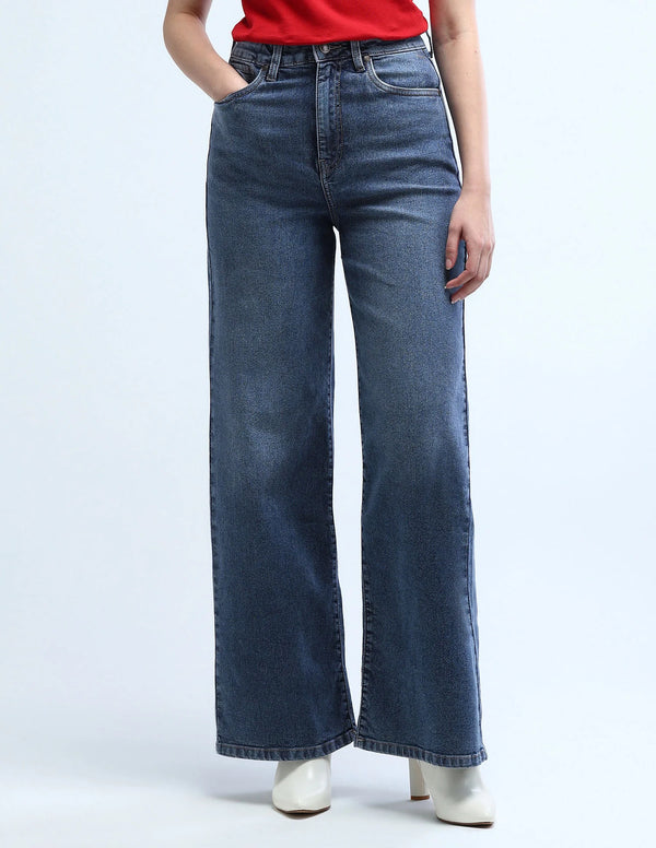 U.S. Polo Assn. Women High Rise Stretchable Baggy Jeans